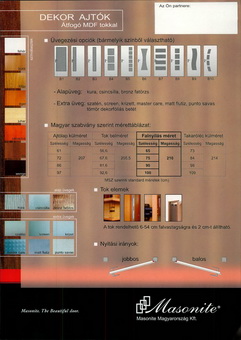 masonite fa ablak és ajtó prospektus