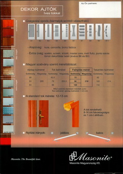 masonite fa ablak és ajtó prospektus