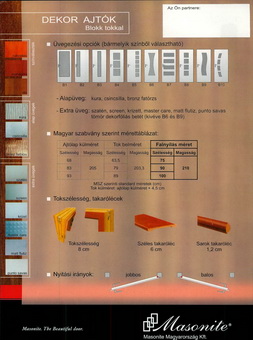 masonite fa ablak és ajtó prospektus